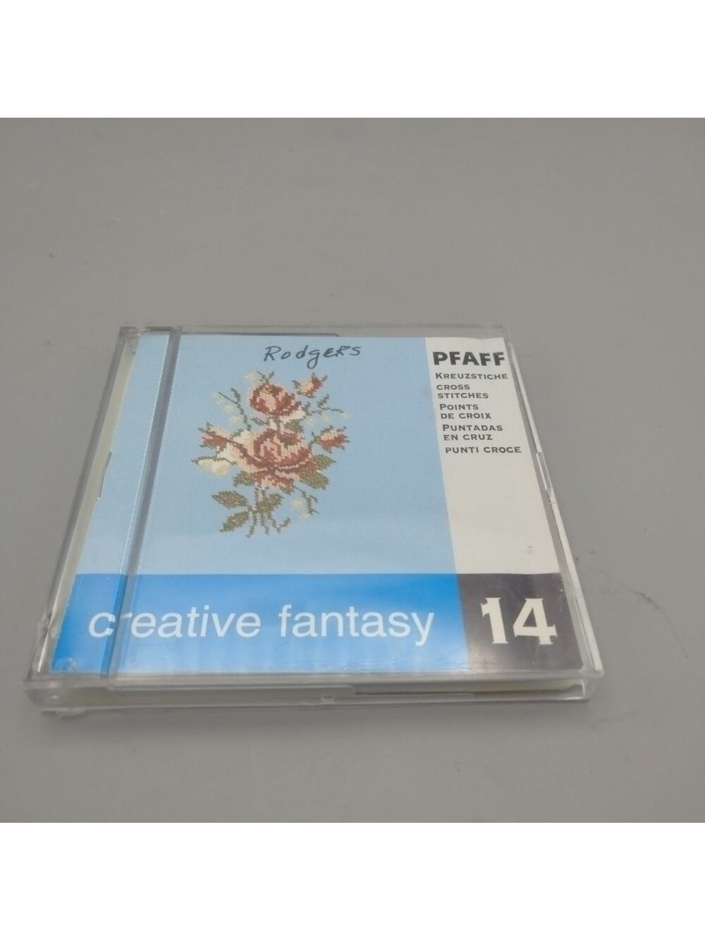 Pfaff Embroidery Card - Creative Fantasy 14 Cross Stitches - 2170 7560 7562 7570